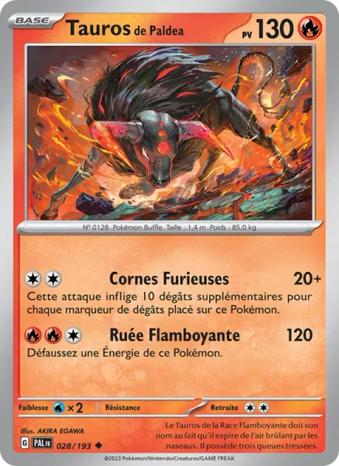 Paldean Tauros [Raging Horns | Blaze Dash]