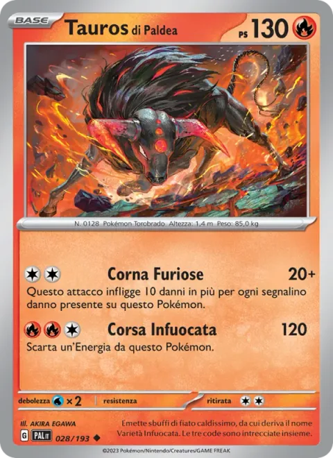 Paldean Tauros [Raging Horns | Blaze Dash]