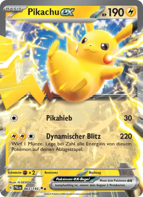 Pikachu ex [Pika Punch | Dynamic Bolt]