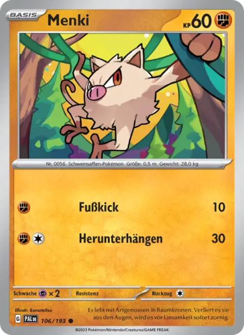 Mankey [Low Kick | Hang Down]