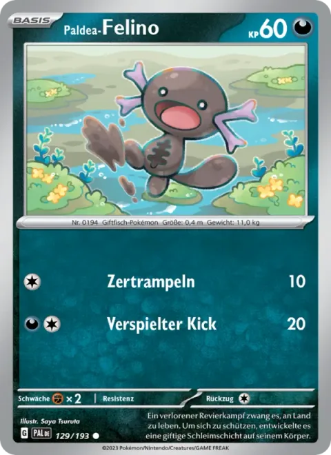 Paldean Wooper [Stampede | Playful Kick]
