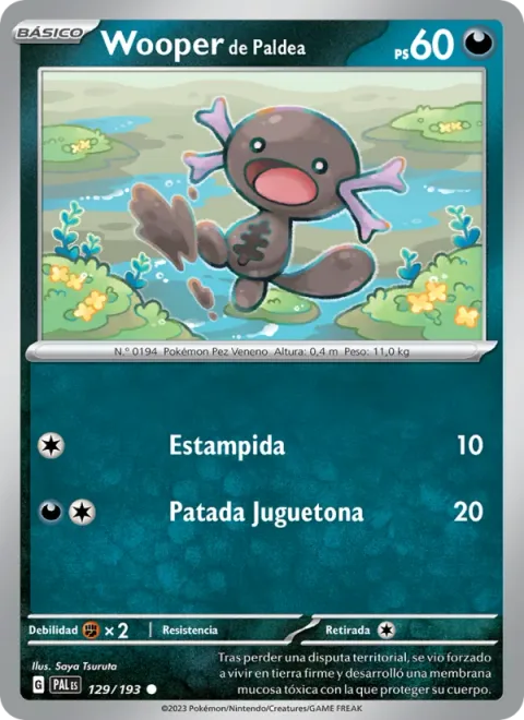 Paldean Wooper [Stampede | Playful Kick]