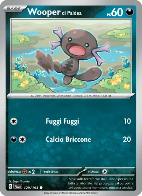 Paldean Wooper [Stampede | Playful Kick]
