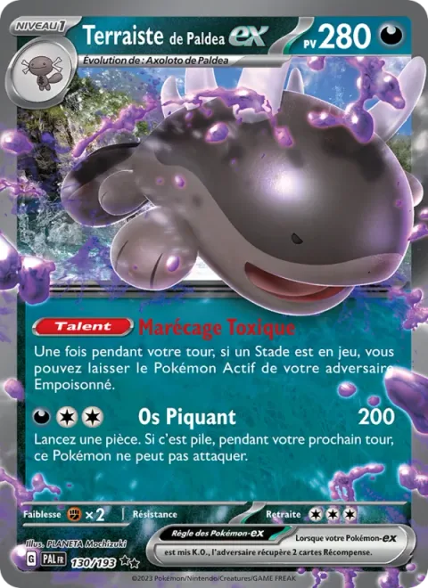 Paldean Clodsire ex [Toxic Wetland | Needle Bone]