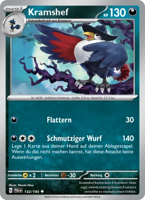 Honchkrow [Flap | Dirty Throw]