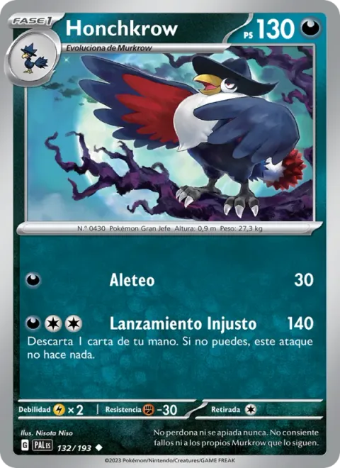 Honchkrow [Flap | Dirty Throw]