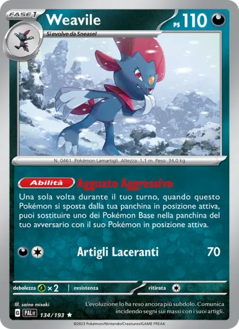 Weavile [Assaulting Hunt | Slashing Claw]