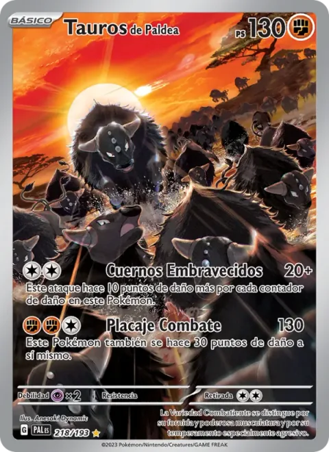 Paldean Tauros [Raging Horns | Combat Tackle]