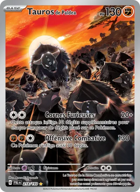 Paldean Tauros [Raging Horns | Combat Tackle]