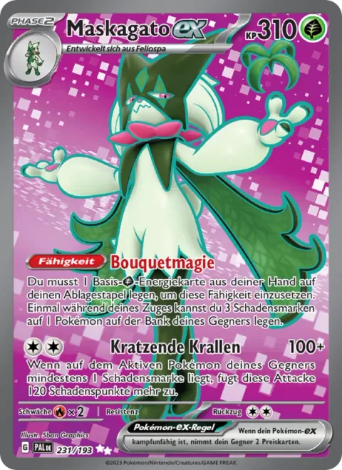 Meowscarada ex [Bouquet Magic | Scratching Nails]