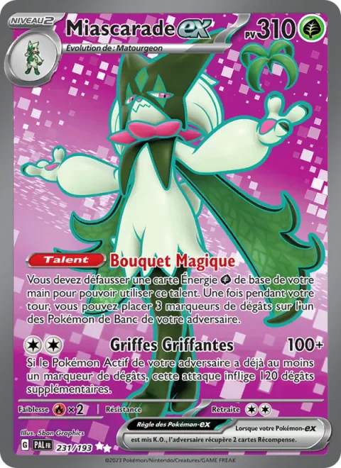 Meowscarada ex [Bouquet Magic | Scratching Nails]