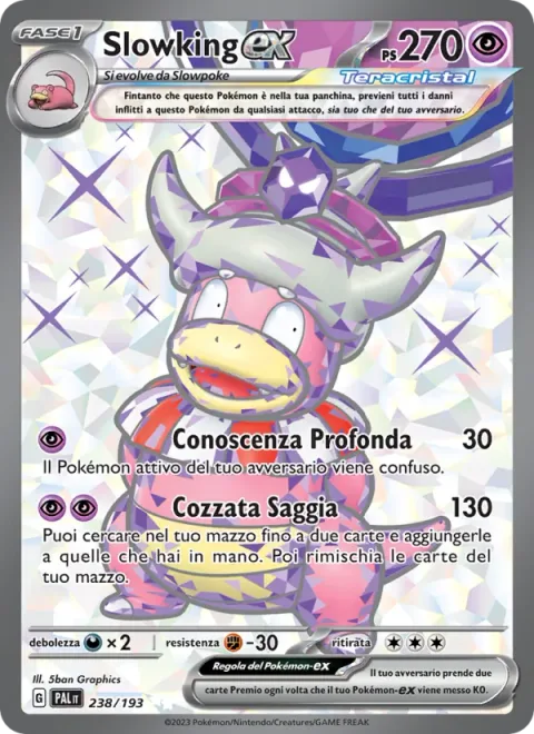 Slowking ex [Profound Knowledge | Wise Headbutt]
