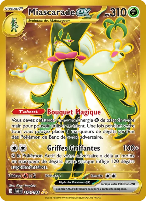 Meowscarada ex [Bouquet Magic | Scratching Nails]