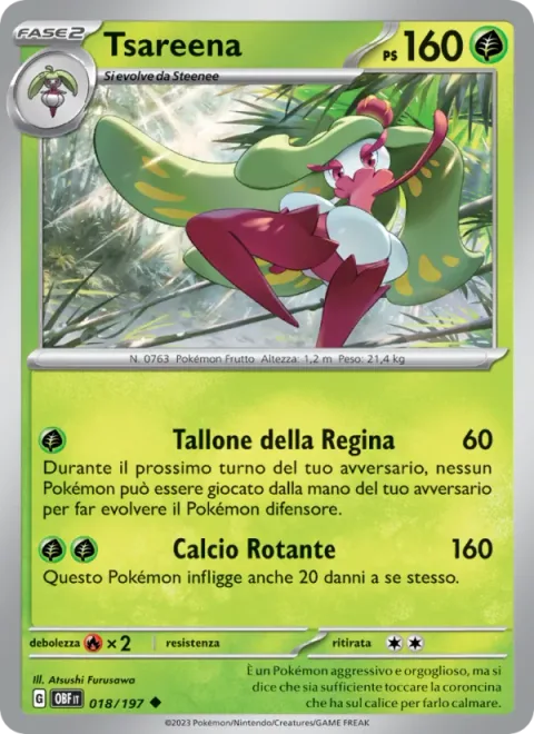 Tsareena [Queenly Heel | Spinning Kick]