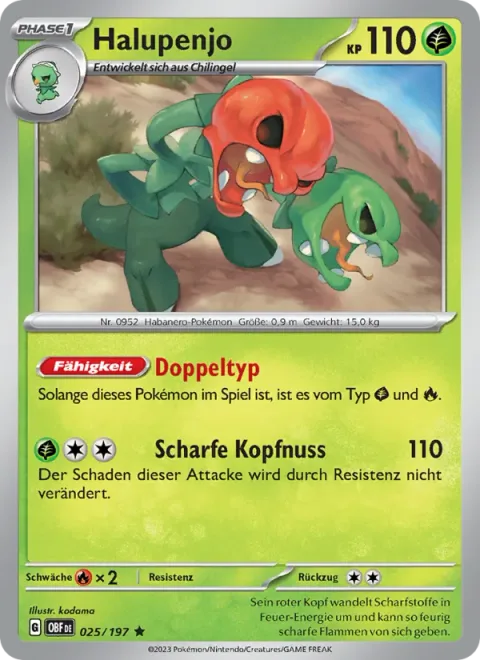Scovillain [Double Type | Spicy Headbutt]