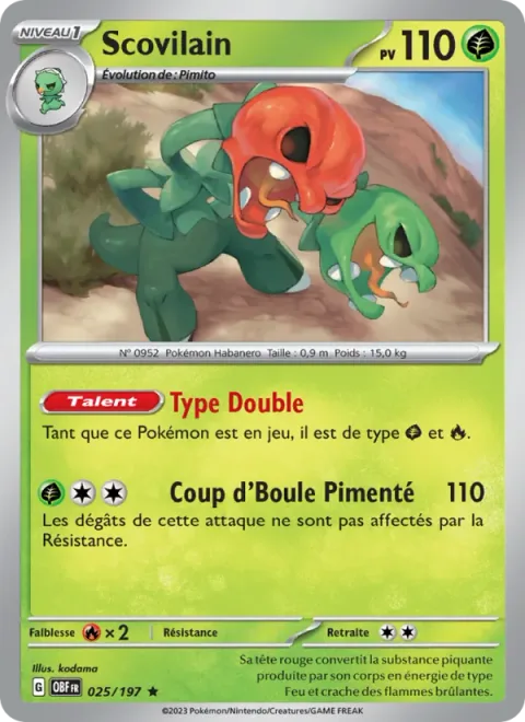Scovillain [Double Type | Spicy Headbutt]