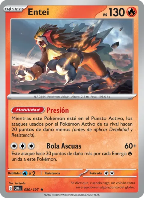 Entei [Pressure | Blaze Ball]