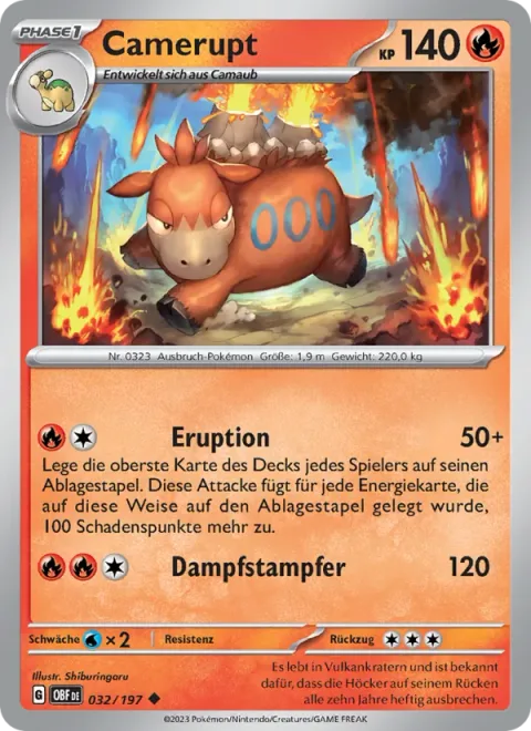 Camerupt [Eruption | Steaming Stomp]
