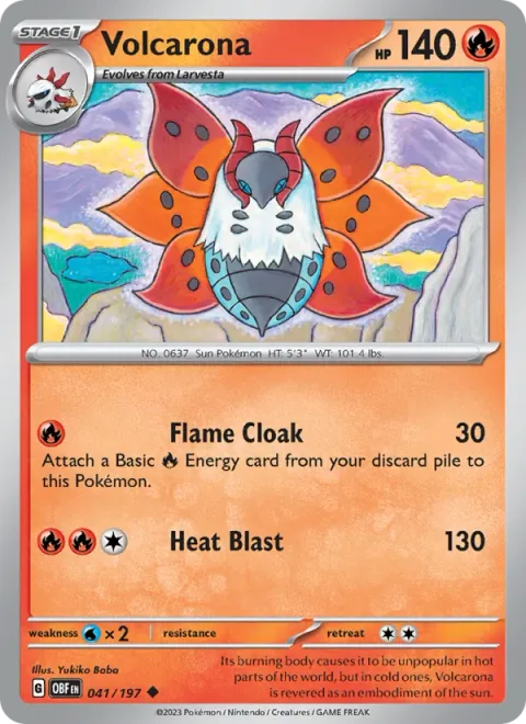 Volcarona [Flame Cloak | Heat Blast]
