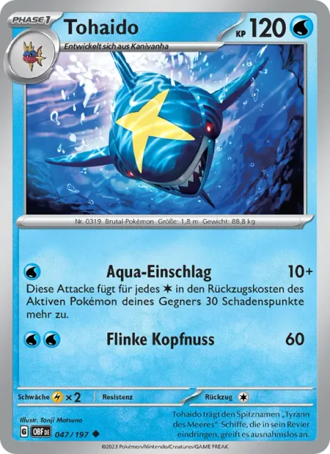 Sharpedo [Aqua Impact | Jet Headbutt]