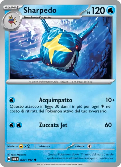 Sharpedo [Aqua Impact | Jet Headbutt]