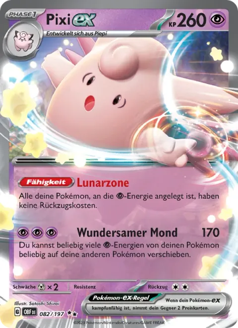 Clefable ex [Lunar Zone | Wondrous Moon]