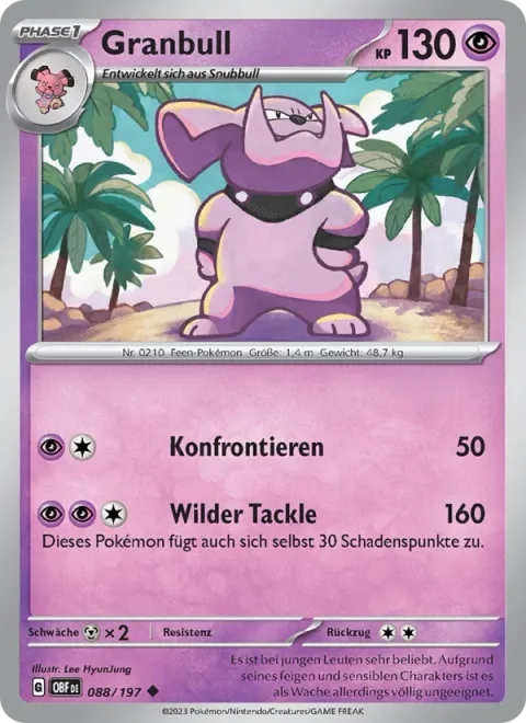Granbull [Confront | Wild Tackle]