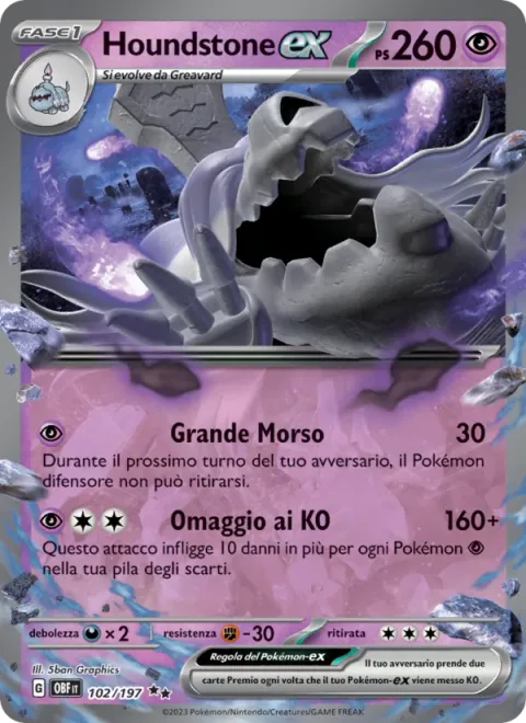 Houndstone ex [Big Bite | Last Respects]
