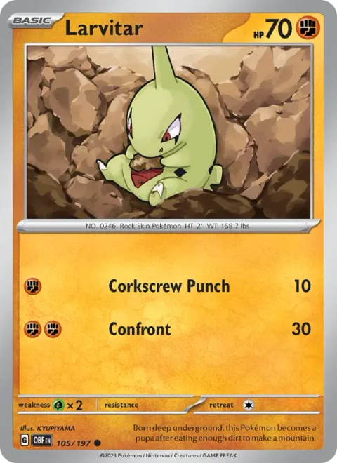 Larvitar [Corkscrew Punch | Confront]