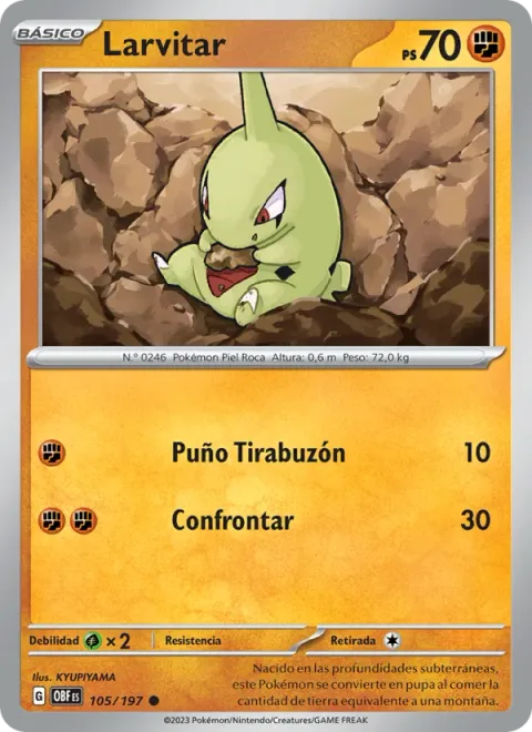 Larvitar [Corkscrew Punch | Confront]