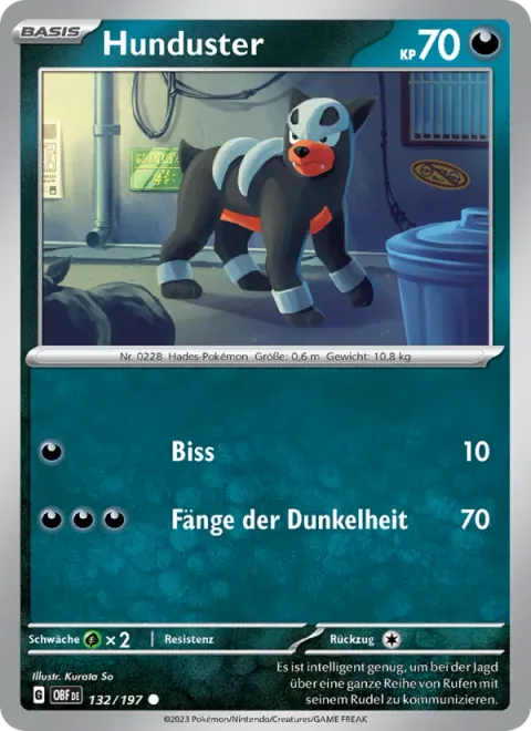 Houndour [Bite | Darkness Fang]