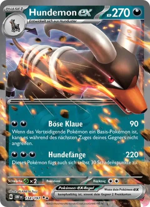 Houndoom ex [Evil Claw | Hound's Fang]