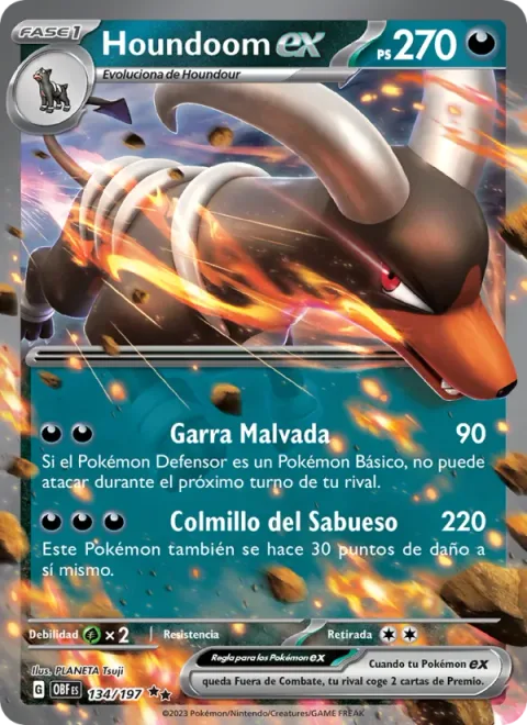 Houndoom ex [Evil Claw | Hound's Fang]
