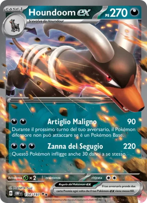 Houndoom ex [Evil Claw | Hound's Fang]