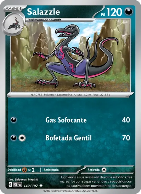 Salazzle [Suffocating Gas | Gentle Slap]