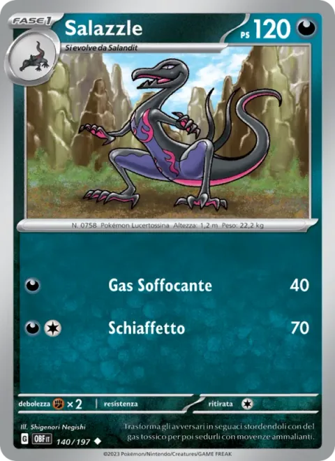 Salazzle [Suffocating Gas | Gentle Slap]