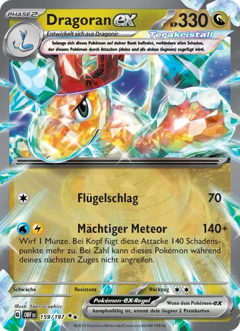 Dragonite ex [Wing Attack | Mighty Meteor]