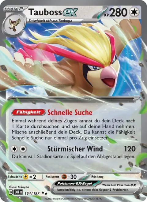 Pidgeot ex [Quick Search | Blustery Wind]