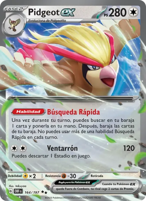 Pidgeot ex [Quick Search | Blustery Wind]