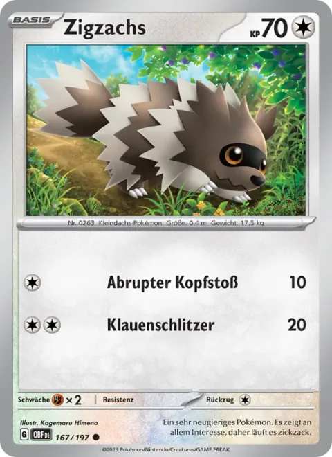 Zigzagoon [Headbutt Bounce | Claw Slash]