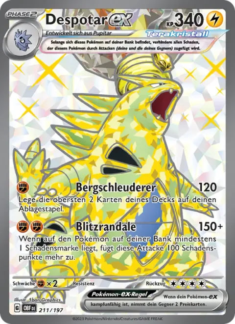 Tyranitar ex [Mountain Hurl | Lightning Rampage]