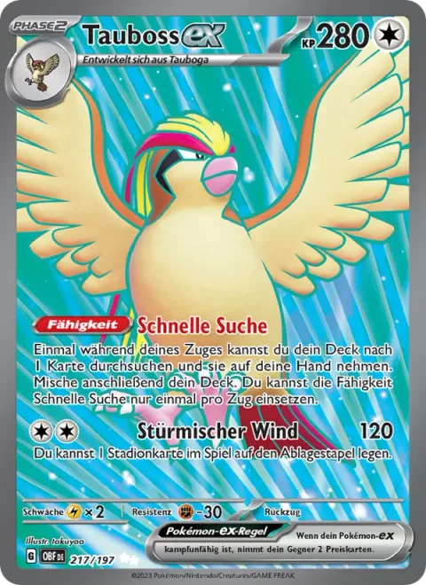 Pidgeot ex [Quick Search | Blustery Wind]