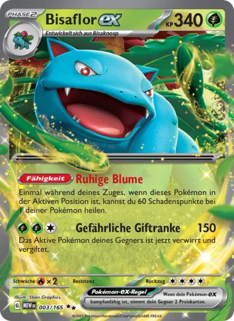 Venusaur ex [Tranquil Flower | Dangerous Toxwhip]
