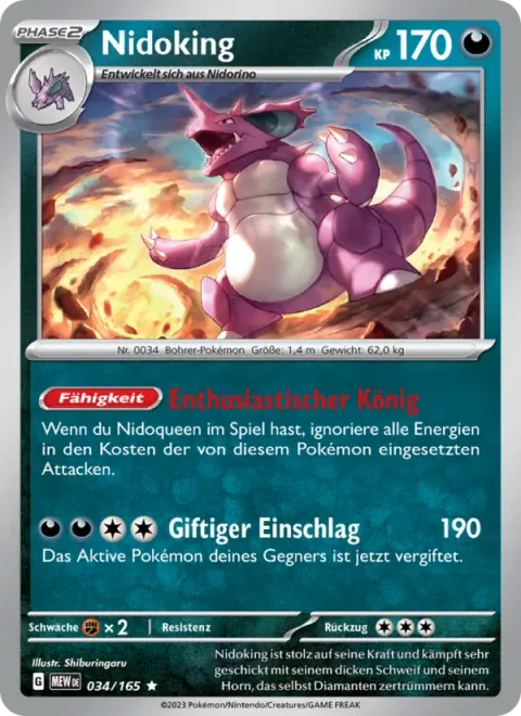 Nidoking [Enthusiastic King | Venom Impact]