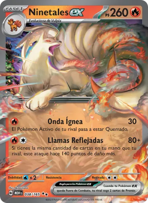 Ninetales ex [Heat Wave | Mirrored Flames]