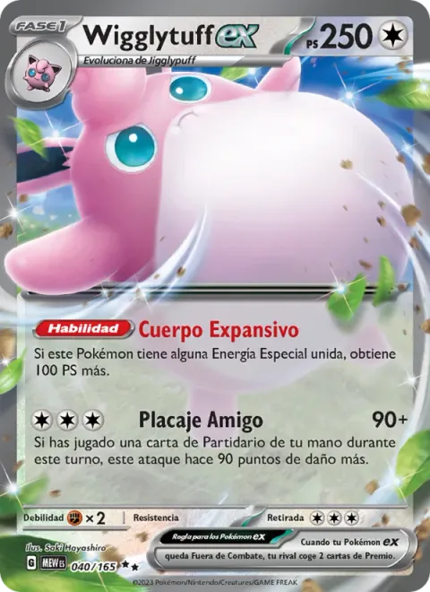 Wigglytuff ex [Expanding Body | Friend Tackle]