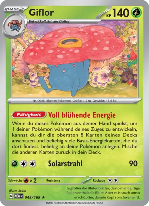 Vileplume [Fully Blooming Energy | Solar Beam]