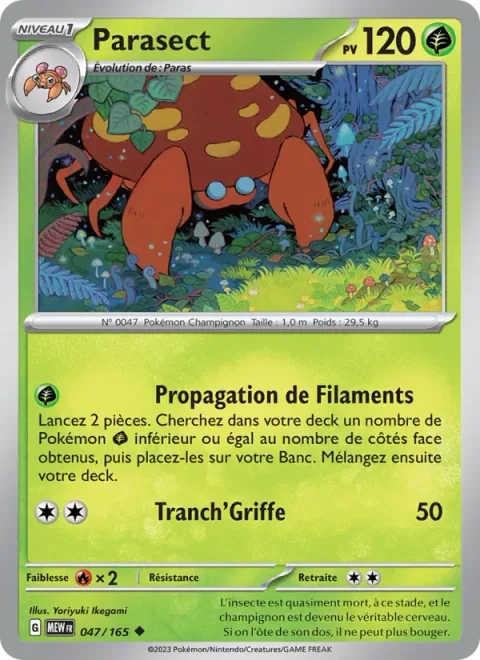 Parasect [Spread Filaments | Claw Slash]