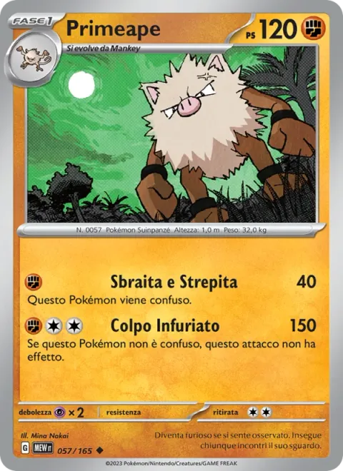 Primeape [Rant and Rave | Raging Smash]