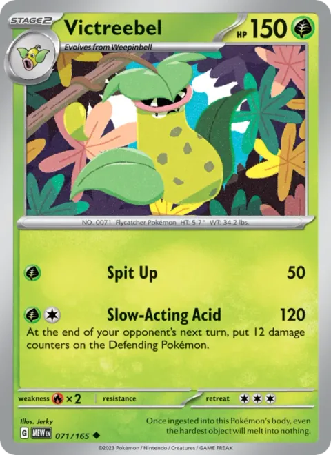 Victreebel [Spit Up | Slow-Acting Acid]